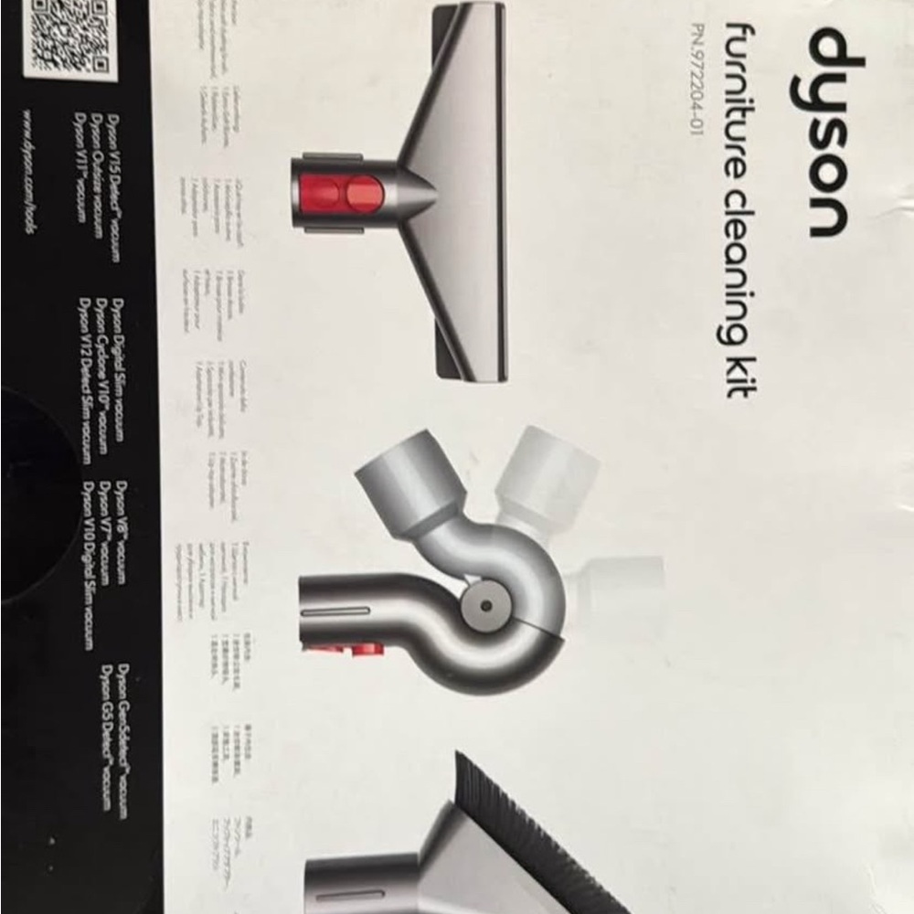 Dyson Silver and Red Cleaning Attachments
